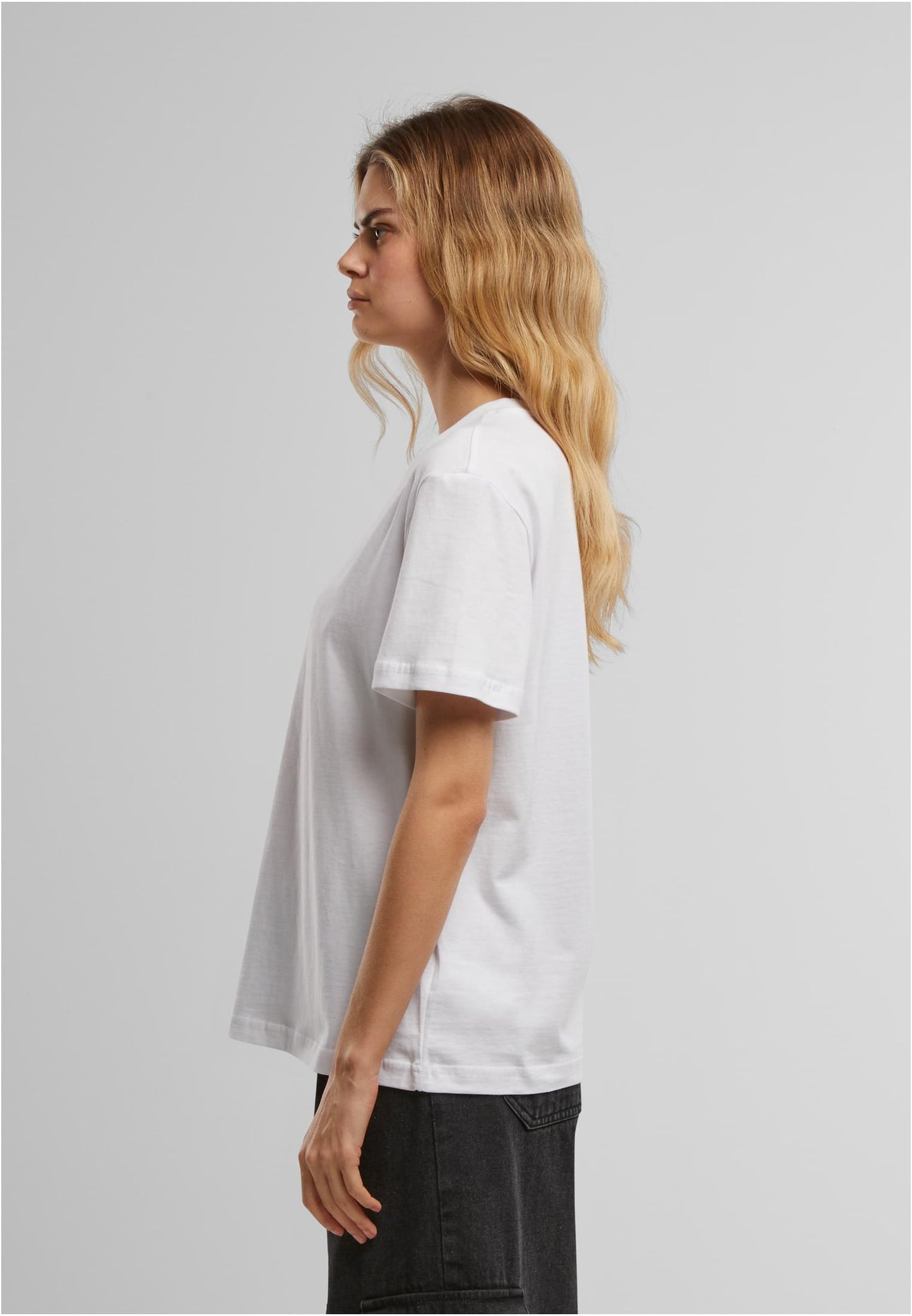 Oversized T-Shirt Wit Zwart Unisex