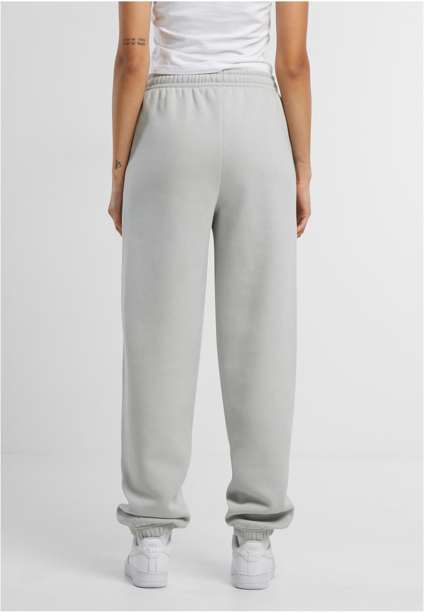 Ladies Fluffy Sweatpants NC Lightasphalt & White