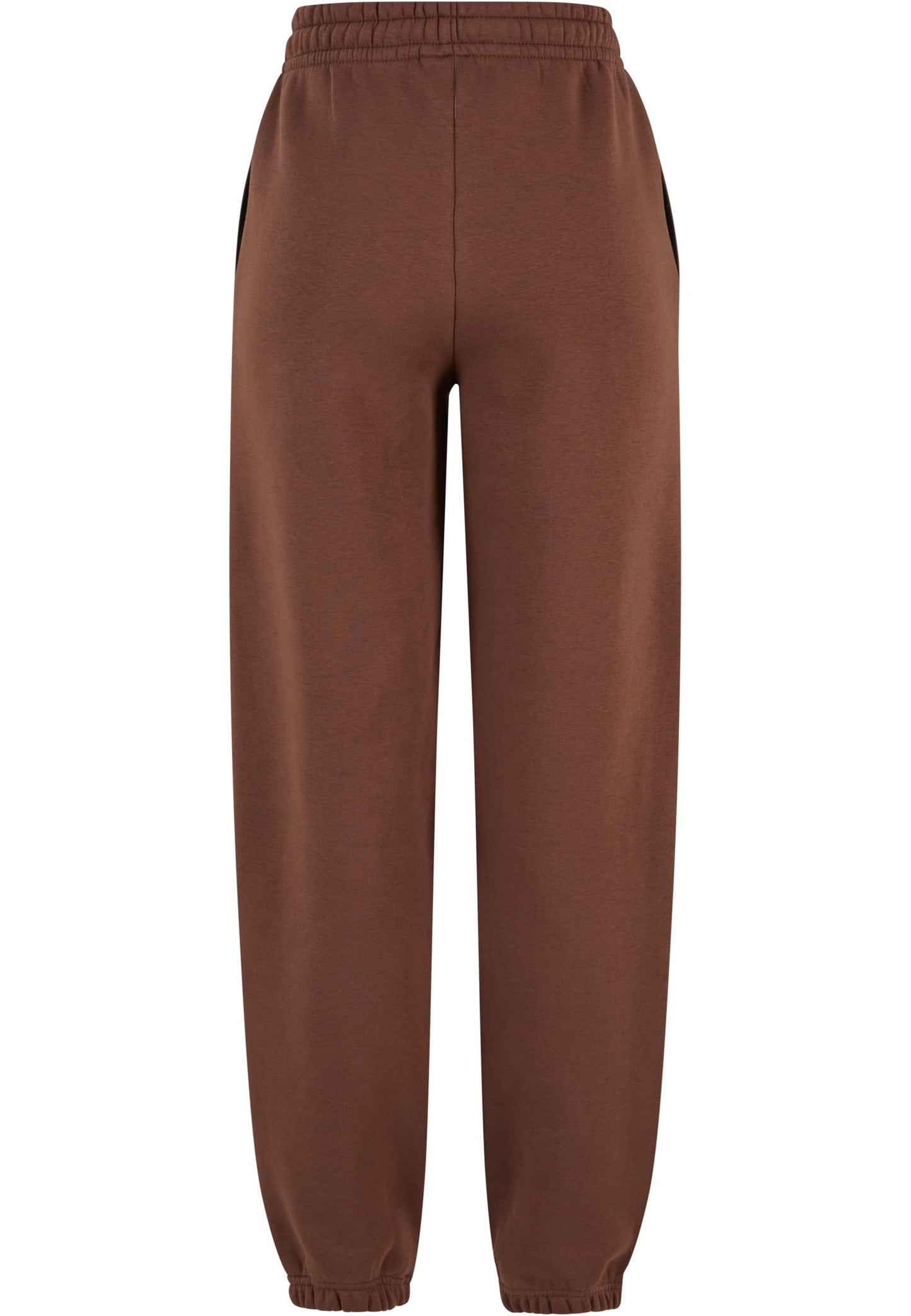 Ladies Fluffy Sweatpants NC Chocolatebrown White
