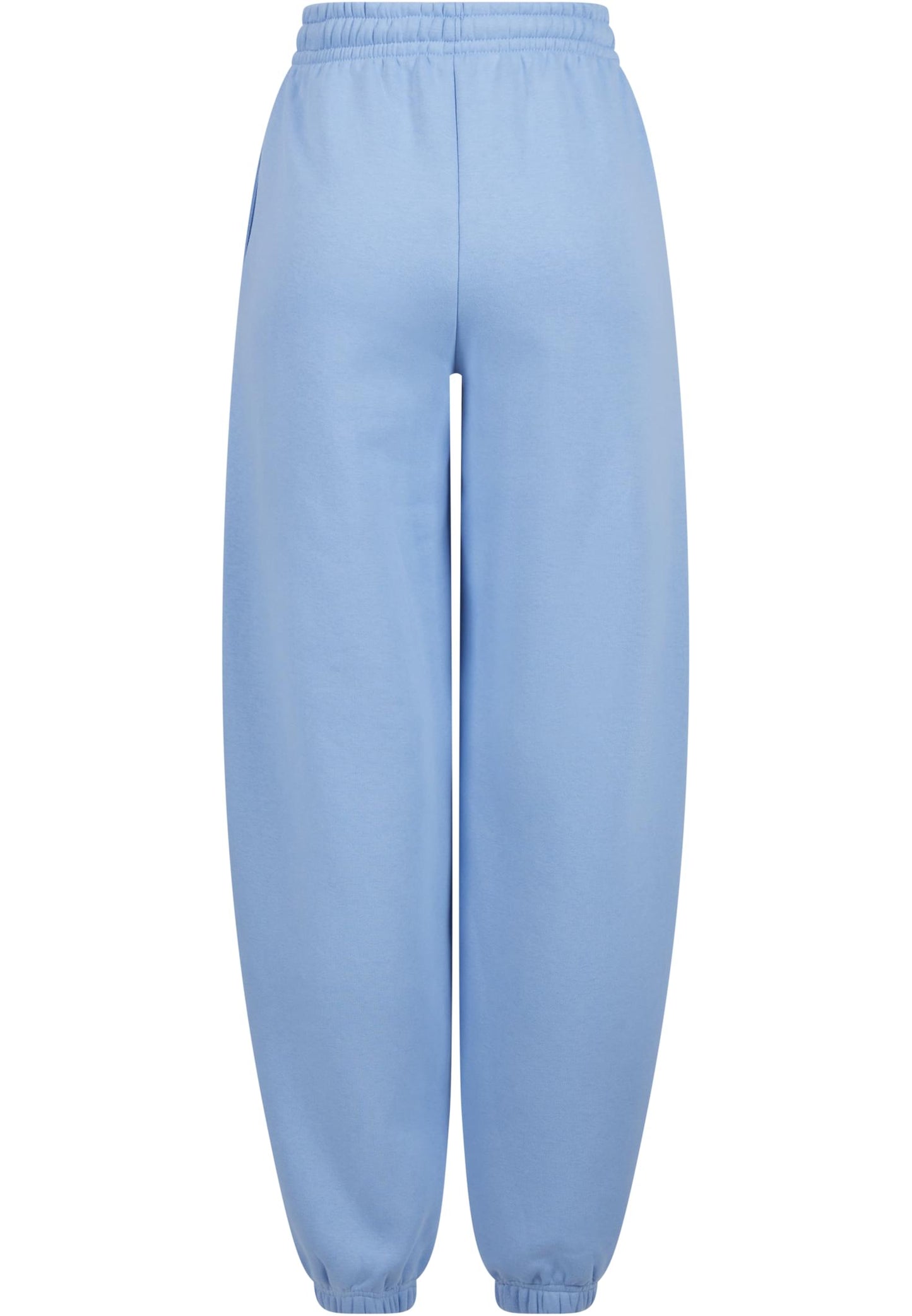Ladies Fluffy Sweatpants NC Powderblue & White