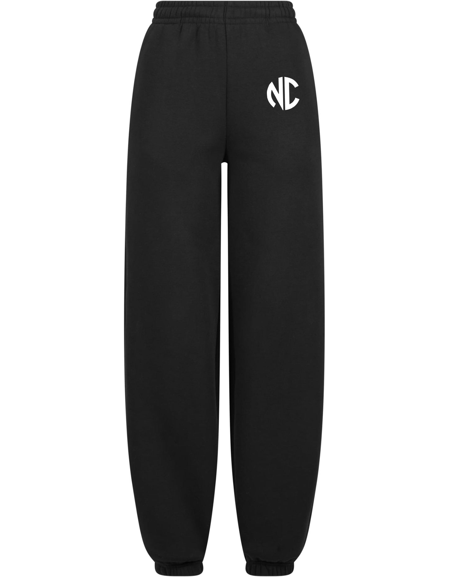 Ladies Fluffy Sweatpants NC Black & White