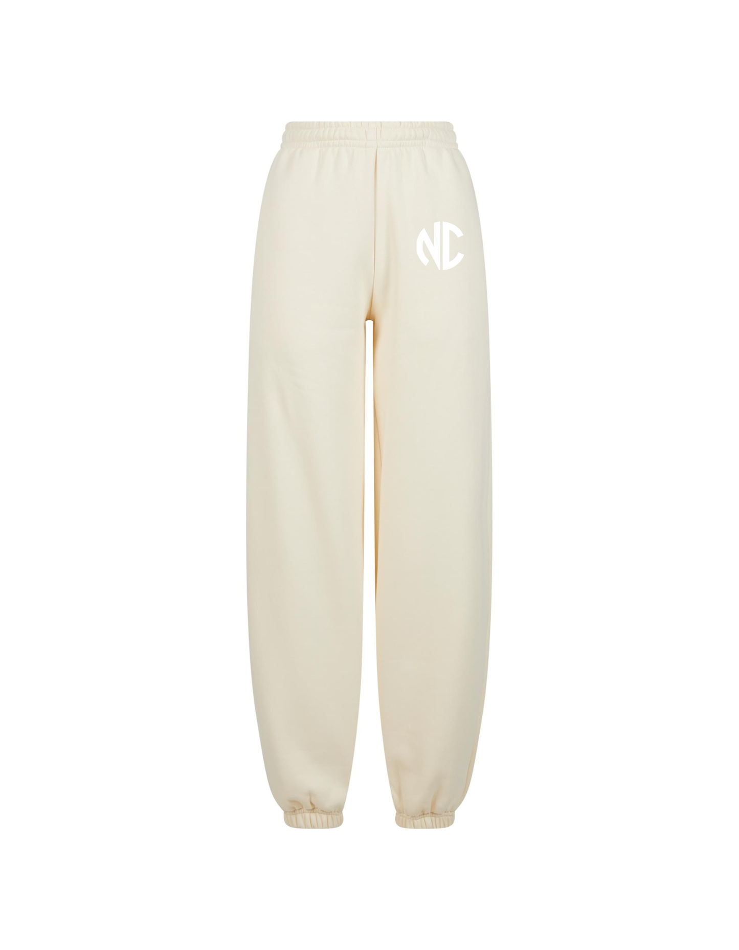 Ladies Fluffy Sweatpants NC Whitesand & White