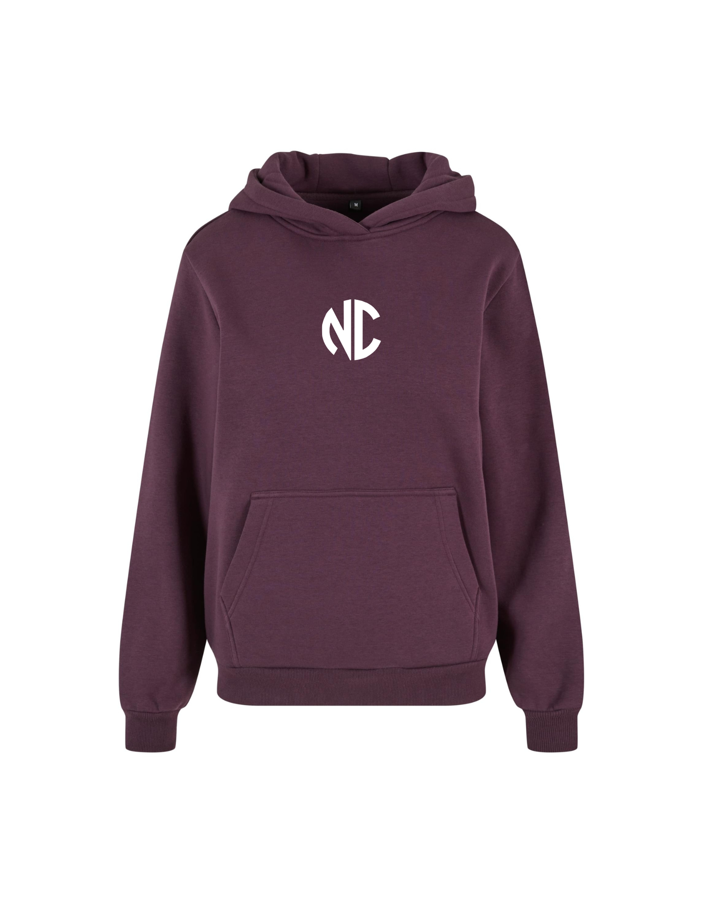 Ladies Fluffy Hoodie NC Plumpurple & White