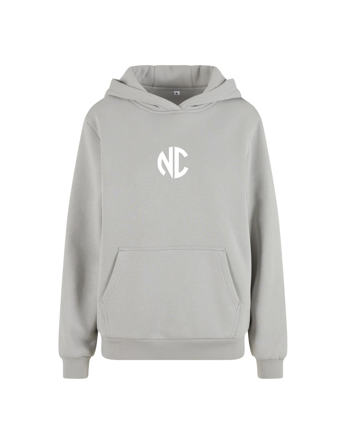 Ladies Fluffy Hoodie NC Lightasphalt & White