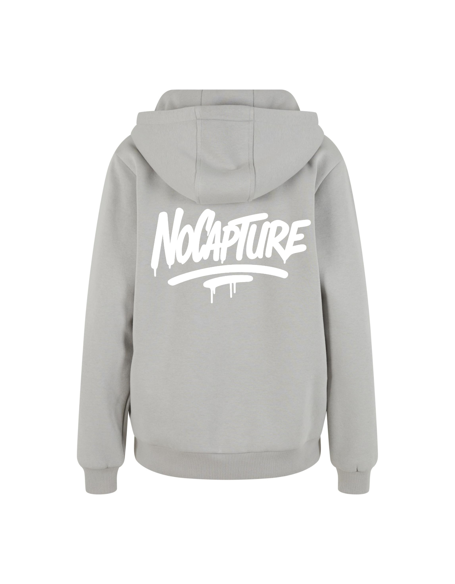 Ladies Fluffy Hoodie NC Lightasphalt & White